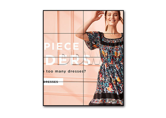 Стена 46инч ЛГ тонкого монитора шатона видео-, освещенная контржурным светом реклама приведенная настенного дисплея 1.7мм