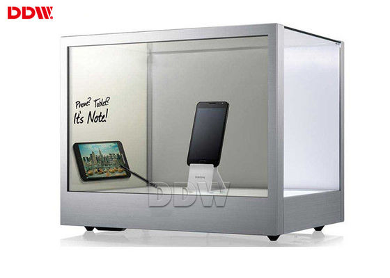 СИД подпирает светлый прозрачный экран монитора, 47" видит до конца дисплей ФХД 1920*1080 Лкд