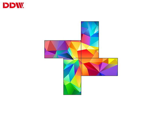 Стена стены высокого разрешения незаконная видео- 4 экранов художественная видео-/