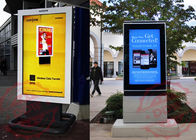 1080P weatherproof stand alone digital signage display / lcd advertising screens